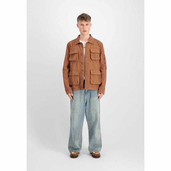Alpha Industries Ripstop Cargo Päällyspaita Ruskea L Mies