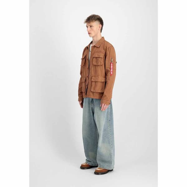 Alpha Industries Ripstop Cargo Päällyspaita Ruskea L Mies