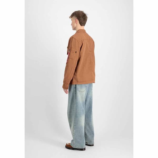 Alpha Industries Ripstop Cargo Päällyspaita Ruskea L Mies