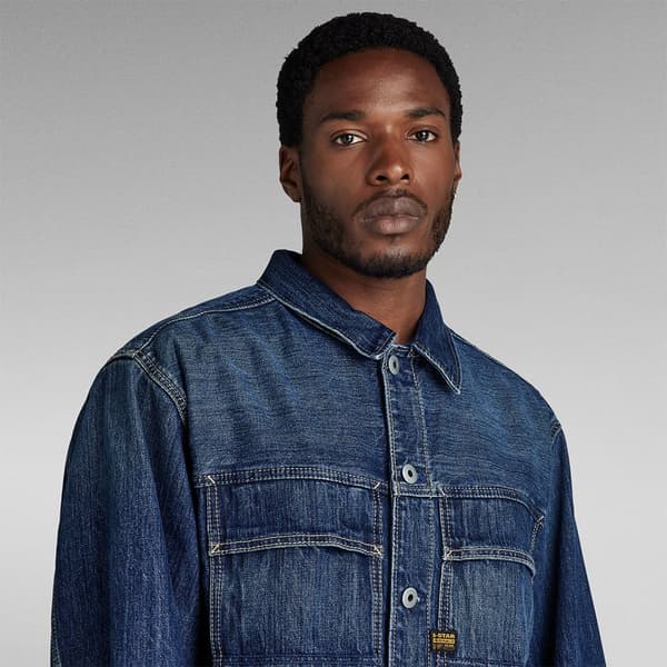 G-star D24332-d577 Denimjakke Blå S Mand