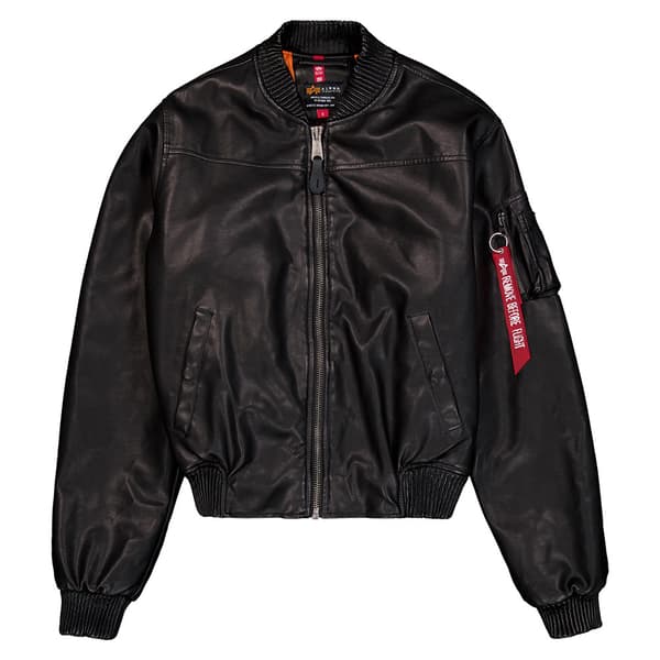 Alpha Industries Ma-1 Fl Vintage Bomberjakke Sort S Kvinde