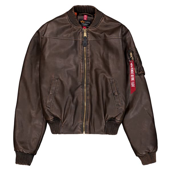Alpha Industries Ma-1 Fl Vintage Bomberjacka Brun XS Kvinna