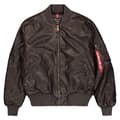 Miniatyrbillede 1 af 2: Alpha Industries Ma-1 Fl Vintage Bomberjakke Brun S Mand