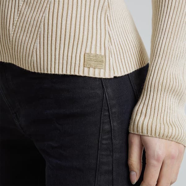 G-star Plated Slim Trøje Beige L Kvinde