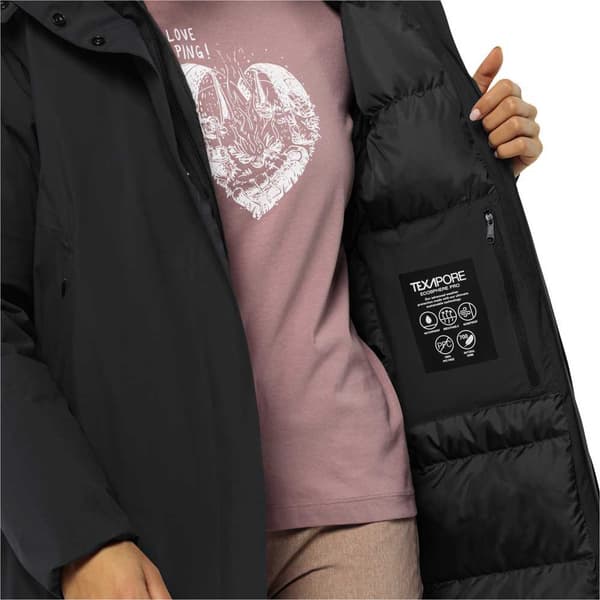 Jack Wolfskin Luisenplatz Frakke Sort M Kvinde