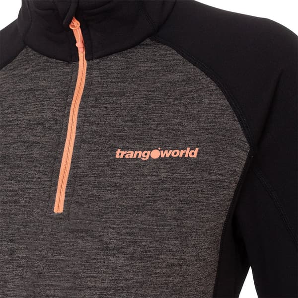 Trangoworld Palieres Fleecejakke Med Halv Lynlås Grå XS Kvinde
