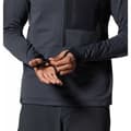 Miniatyrbild 4 av 4: Mountain Hardwear Polartec® Power Grid Fleece Med Halv Dragkedja Blå M Man