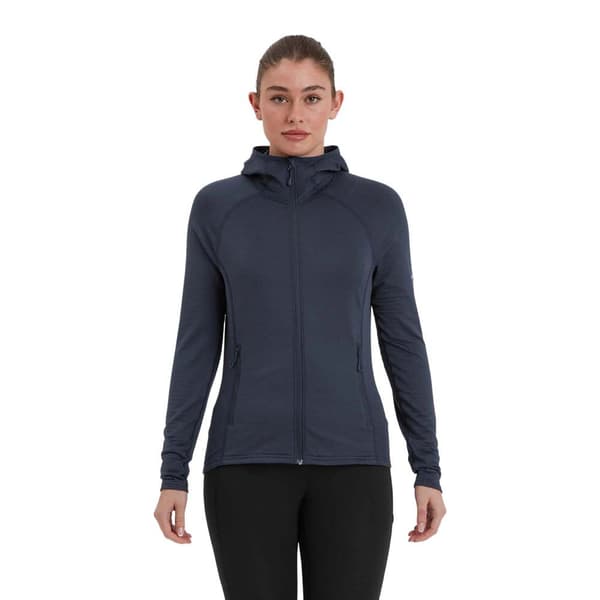 Montane Protium Lite Fleecejacka Med Huva Blå 2XS Kvinna