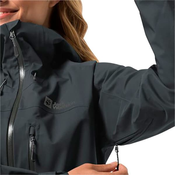 Jack Wolfskin Kammweg 3l Jakke Sort XS Kvinde