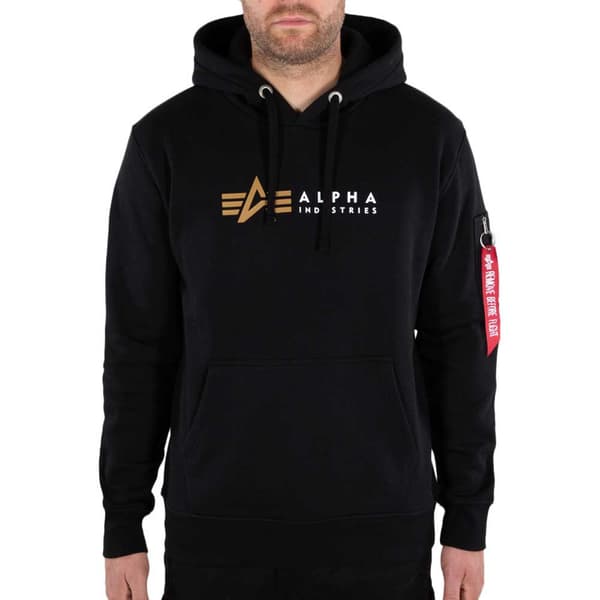 Alpha Industries Label Tröja Svart S Man