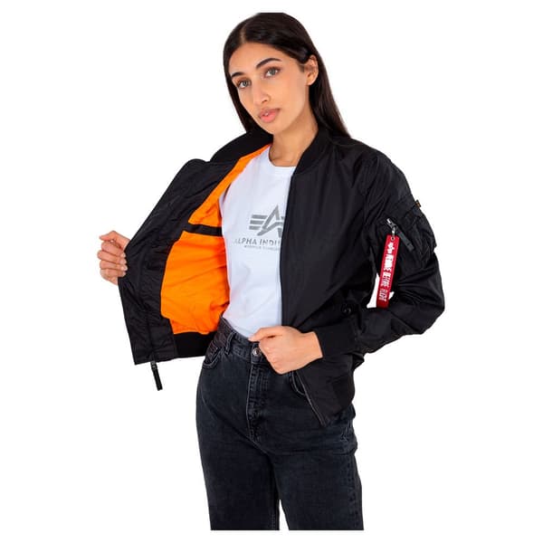 Alpha Industries Ma-1 Tt Takki Musta XS Nainen