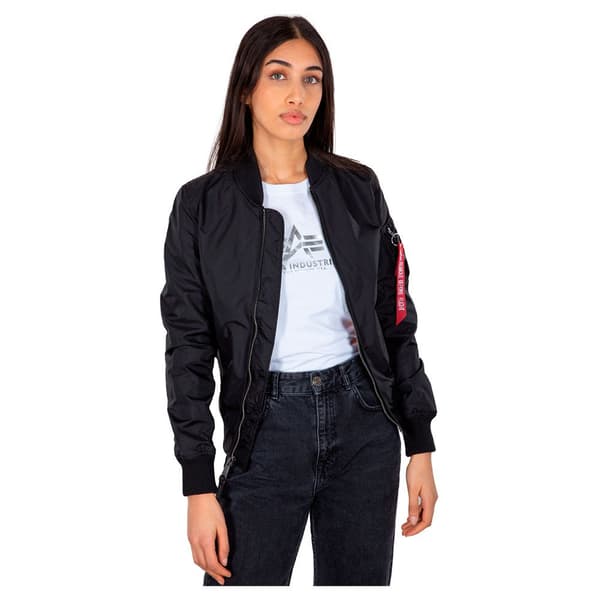 Alpha Industries Ma-1 Tt Takki Musta XS Nainen