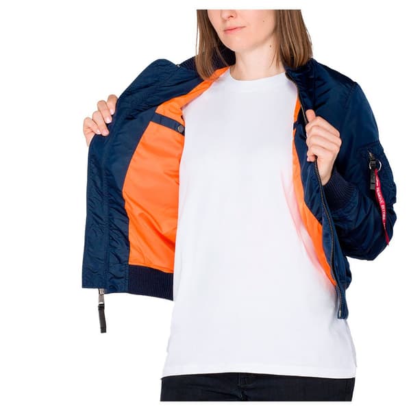Alpha Industries Ma-1 Tt Takki Sininen XS Nainen