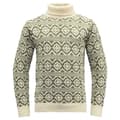 Miniatyrbillede 2 af 2: Devold Of Norway Hoddevik Wool High Neck Trøje Beige,Grøn XL Mand