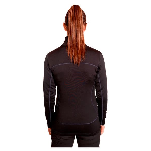 Trangoworld Bigge Fleece Med Halv Dragkedja Svart XS Kvinna