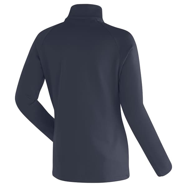 Maier Sports Midlayer Eva Fleecejakke Med Halv Lynlås Blå XL Kvinde