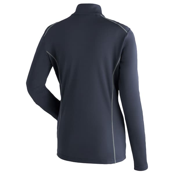 Maier Sports Midlayer Jenna Rec Fleecejakke Med Halv Lynlås Blå 2XL Kvinde