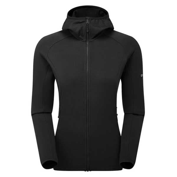 Montane Protium Vetoketjullinen Fleecetakki Musta S Nainen