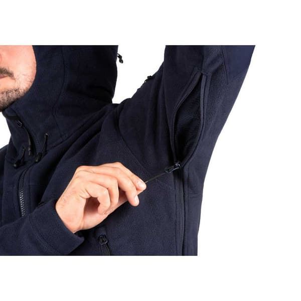 Outrider Tactical Windblock Fleecejacka Med Huva Blå XS Man