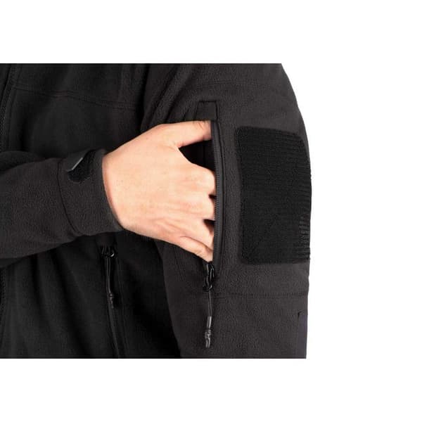Outrider Tactical Windblock Fleecejakke Med Fuld Lynlås Sort S Mand