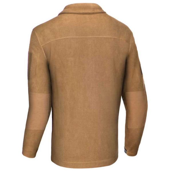 Outrider Tactical Windblock Fleecejakke Med Fuld Lynlås Brun S Mand