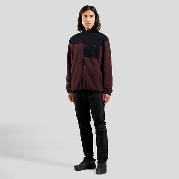 Odlo Essential High Pile Fleecejakke Med Halv Lynlås Brun L Mand
