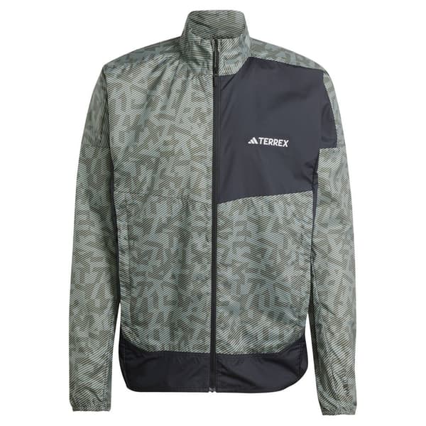 Adidas Trail Wind Jakke Beige,Grøn,Søvfarvet S Mand