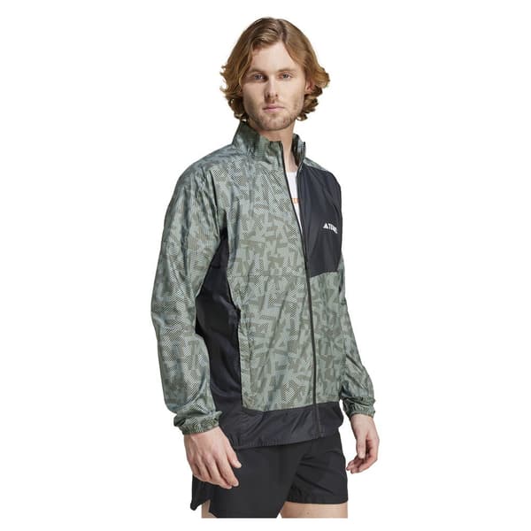 Adidas Trail Wind Jakke Beige,Grøn,Søvfarvet S Mand