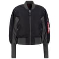 Miniatyrbillede 3 af 6: Alpha Industries Ma-1 Cyber Jakke Sort M Kvinde