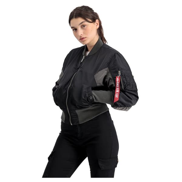 Alpha Industries Ma-1 Cyber Jakke Sort M Kvinde