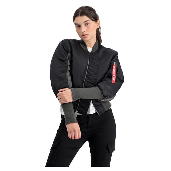 Alpha Industries Ma-1 Cyber Jakke Sort M Kvinde