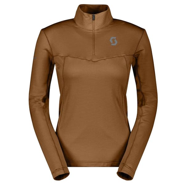 Scott Defined Light Fleece Med Halv Dragkedja Brun L Kvinna