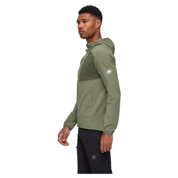 Mammut Madris Light Fleecejacka Med Huva Grönt L Man