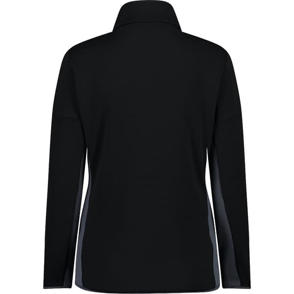 Cmp 32e0356 Fleecejakke Med Fuld Lynlås Sort 2XL Kvinde