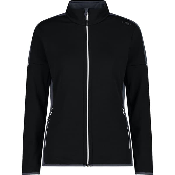 Cmp 32e0356 Fleecejakke Med Fuld Lynlås Sort 2XL Kvinde