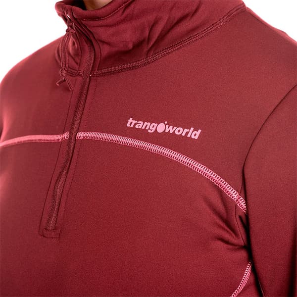 Trangoworld Bigge Fleece Med Halv Dragkedja Röd XL Kvinna