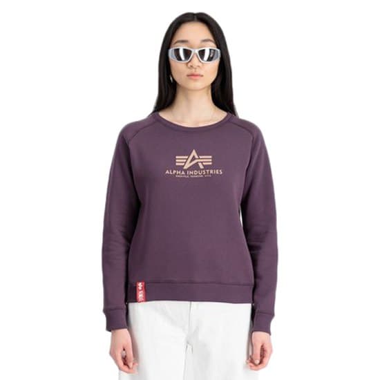 Alpha Industries New Basic Tröja Lila L Kvinna