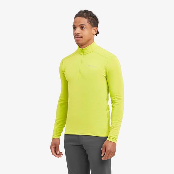 Montane Protium Lite Pull-on Fleecejakke Med Halv Lynlås Gul XS Mand