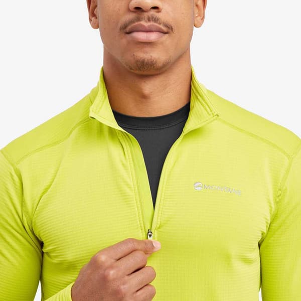 Montane Protium Lite Pull-on Fleecejakke Med Halv Lynlås Gul XS Mand
