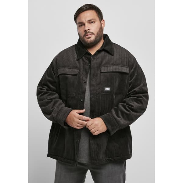 Urban Classics Corduroy Jakke Sort 5XL Mand