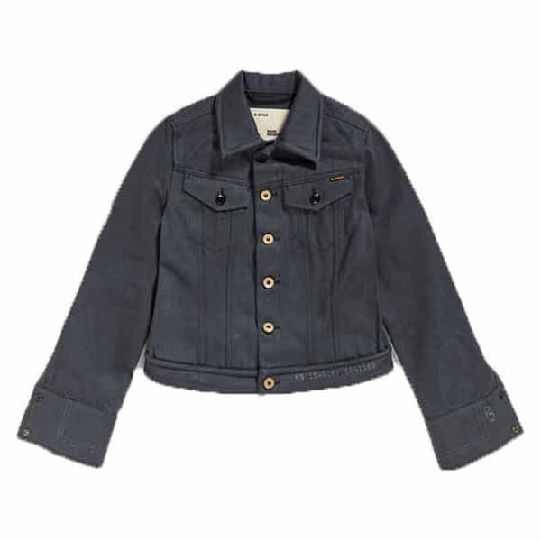 G-star Slim Jeansjacka Svart L Kvinna