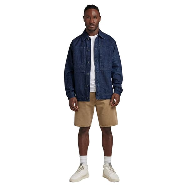 G-star Us Navy Shanorak Denimjakke Blå L Mand