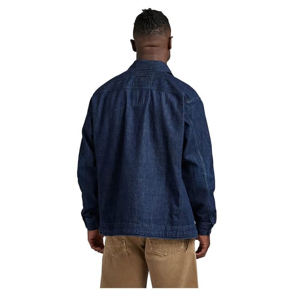 G-star Us Navy Shanorak Denimjakke Blå L Mand