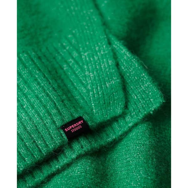 Superdry Oversized Tröja Med V-ringning Grönt XS Kvinna