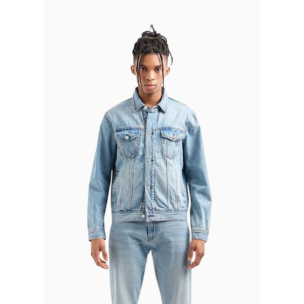 Armani Exchange 8nzbp4_z2p1z Denimtakki Sininen S Mies