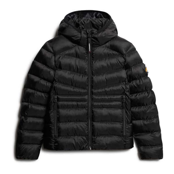 Superdry Fuji Quilt Padded Jacka Svart L Kvinna
