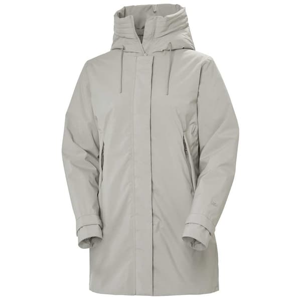 Helly Hansen Victoria Insulated Mid Regnfrakke Grøn,Grå L Kvinde