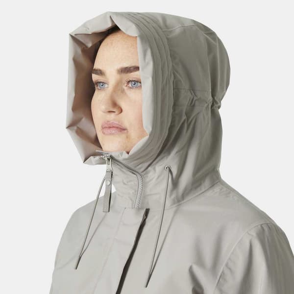 Helly Hansen Victoria Insulated Mid Regnfrakke Grøn,Grå L Kvinde
