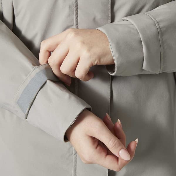 Helly Hansen Victoria Insulated Mid Regnfrakke Grøn,Grå L Kvinde