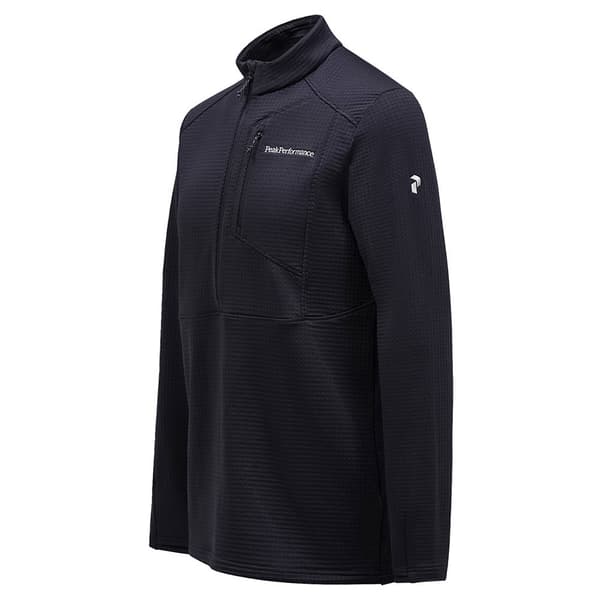 Peak Performance Trail Polartec Fleecejakke Med Halv Lynlås Sort L Mand